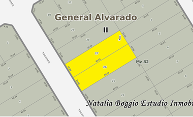 2 LOTES en ARENAS de Oro (MIRAMAR) de 10 x 40