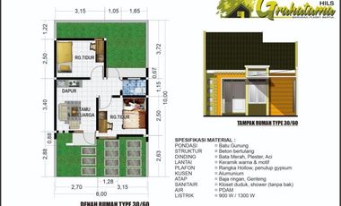 RUMAH MURAH SUBSIDI DI PLERET, DP RINGAN 5%