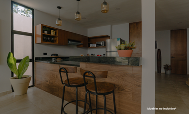 Casa en condominio en conkal con alberca y 3 recamaras