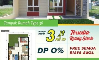 Rumah cluster exclusive murah 400 jt an di Tanah Sareal Bogor