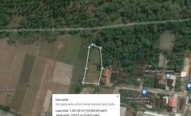 Tanah di Kedungbunder dekat SMAN Sutojayan Lodoyo Blitar