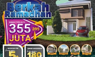 Perumahan minimalis Tipe 42/72 dekat bandara juanda T1 Hanya 355juta