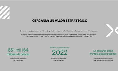 LOTES  PARA BODEGAS EN KINETEC HERMOSILLO