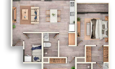 Departamentos(2R) en Venta en Marcrisanto en San Cristanto, Yuc.