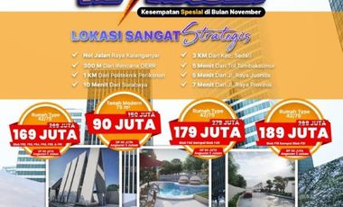Harga 169jt perumahan murah sidoarjo dekat kota Diamond city Juanda