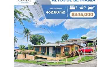 SE VENDE CASA DE ESQUINA EN ALTOS DE BETHANIA