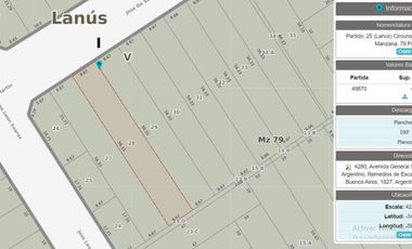 VTA GALPÓN + 2 DPTOS /LOTE 8,67*56,33/MB UBICACIÓN