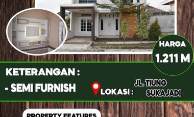 MILIKI RUMAH MEWAH 2 LANTAI TYPE 143/140 DI JL.TIUNG II