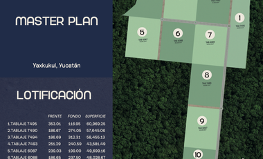 Macrolotes en venta Mérida Yucatán, Aloma Yaxkukul