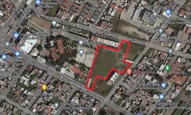 Venta de Terreno bardeado  sobre Av. Cuahtemoc Col. Guadalupe Hidalgo