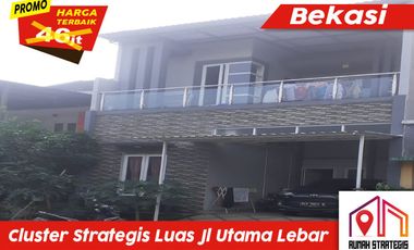 Disewwakan Luas Jl Utama Cluster Kranji Strategis dkt Jakarta Tol Stasiun