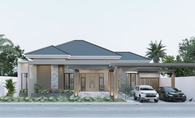 hunian bernuasa resort full interior dan kolam renang pribadi