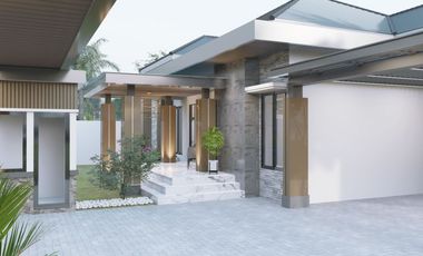 hunian bernuasa resort full interior dan kolam renang pribadi