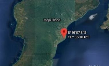 Tanah Tepi Pantai Pasir Putih di Pulau Moyo