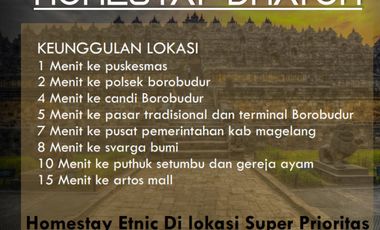 Dijual Homestay Kawasan Wisata Borobudur Murah dan Menguntungkan Bisa KPR