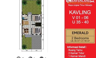 Ciamik Mewah, Heavenland Park Type Emerald, Sidoarjo | Br211 G