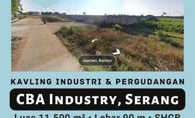 KAVLING INDUSTRI DAN PERGUDANGAN CBA SERANG