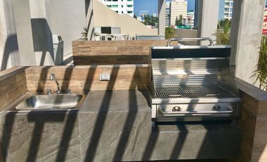 Departamento amueblado en 3er. piso de Torre Levant. Acabados de lujo