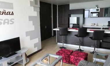 Departamento amueblado en 3er. piso de Torre Levant. Acabados de lujo