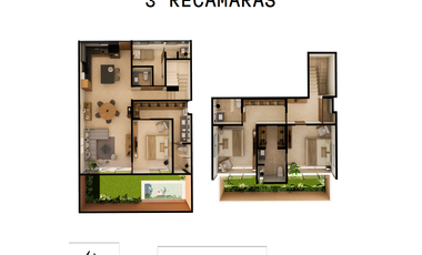 Departamento PB(Kab) en VENTA en Privada Laja , Mérida