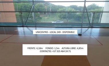 local en arriendo/venta en unicentro valledupar. Cod V327