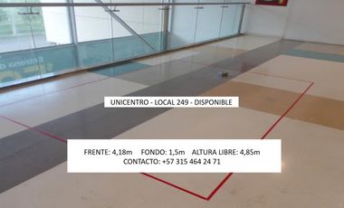 local en arriendo/venta en unicentro valledupar. Cod V327