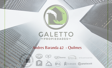 VENTA - TRIPLEX - QUILMES.