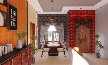 HANYA INI! RUMAH ETNIK MODERN JAVA DI UTARA PRAMBANAN, LOKASI STRATEGIS