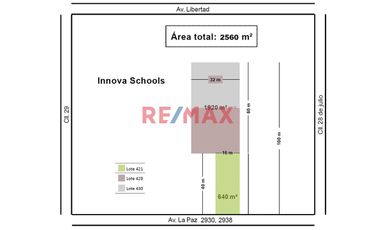 ¡Oportunidad Única! Terreno De 2560 M² En Venta En Avenida La Paz - Ideal Para Proyectos Residenciales O Comerciales