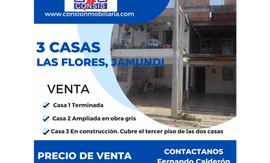VENTA DE CASA EN LAS FLORES - 3 CASAS - LAS FLORES, JAMUNDI