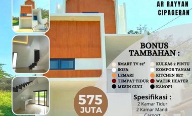 Jual rumah mewah murah cantik rasa villa sejuk asri di Cipageran Cimahi