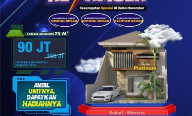 PROMO! rumah dijual sidoarjo 160 Juta Diamond City Juanda