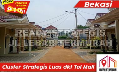 Ready Cluster Strategis Luas Jl Ry Lebar dkt Tol Jatiasih Bekasi