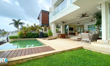 Residencia de Lujo en Puerto Cancún: Infinity Pool, Muelle Privado y Frente de Canal
