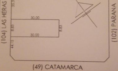 EXCELENTES CONSULTORIOS EN LOTE DE 8,8 x 30 mts.