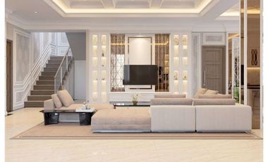 RUMAH MEWAH + INTERIOR DI KOMP PEMDA BEBAS REQUES DESIAN RUMAH