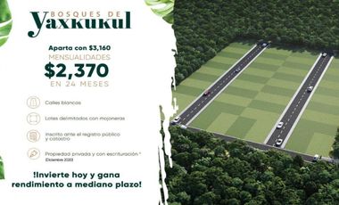 Bosques de Yaxkukul, Lotes de inversión, Mérida Yucatán