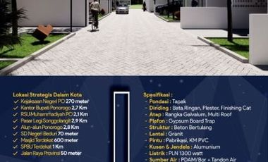 Rumah Syariah Di Beduri Ponorogo Dekat Jalan Provinsi