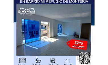 SE VENDE APARTAMENTO EN BARRIO MI REFIGIO DE MONTERIA