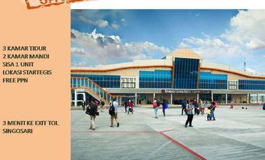 SISA 1 UNIT Rumah Cluster Strategis 3 m dr Exit Tol Singosari