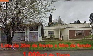 LOTE EN MORON DE 20 M2  X 50 M2 DE FONDO
