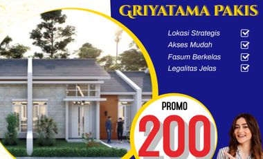 Rumah murah minimalis di Griyatama Pakis Malang