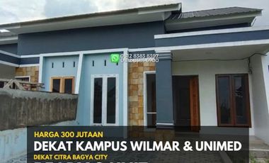Rumah ready dekat kampus Wilmar Unimed Medan