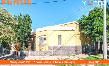 VENTA - Casa 2 dormitorios, 2 baños y garage