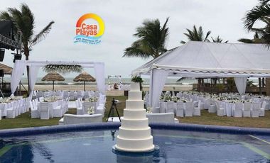 Las Valentinas, Alquiler de Local para Bodas al pie del mar en Playas Villamil