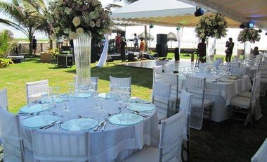 Las Valentinas, Alquiler de Local para Bodas al pie del mar en Playas Villamil