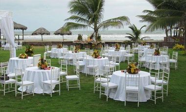 Las Valentinas, Alquiler de Local para Bodas al pie del mar en Playas Villamil