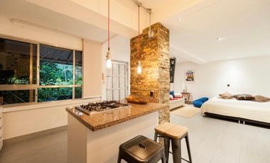 Apartaestudio en renta amoblado o vacío en el sector de el Poblado