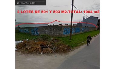 2 lotes juntos en ubicación privilegiada apta diversos emprendimientos. Distrito E3