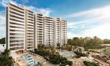 Apartamento frente al mar con alberca para adultos y niños, cava, sky lounge, gi